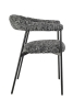 Стул обеденный Toko черно-белый