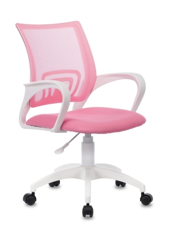 Кресло CH-W695NLT розовый TW-06A TW-13A сетка/ткань крестовина пластик белый