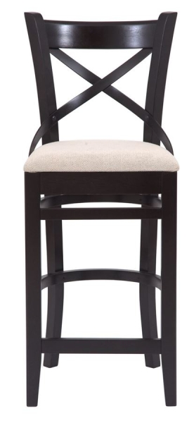 Стул барный "Hugo" венге, бежевый