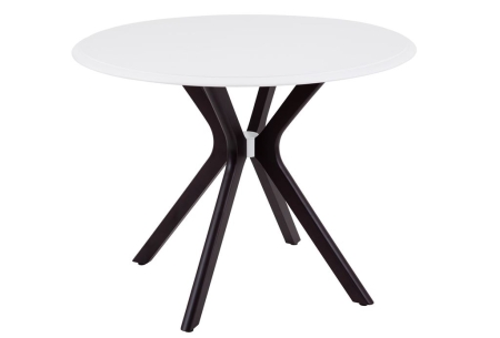 Стол Пекин 1000*1000 белый, венге