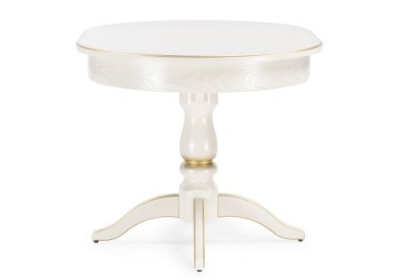 Стол деревянный Сайрус слоновая кость, золото