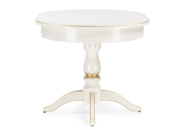 Стол деревянный Сайрус слоновая кость, золото