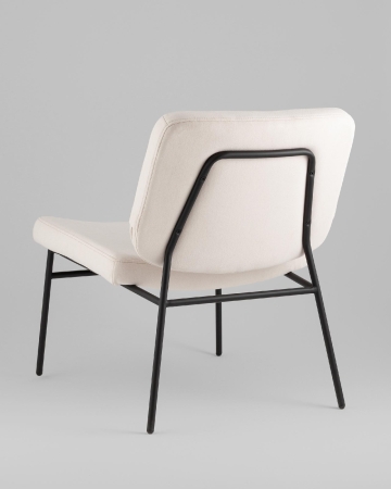 Кресло Эбигейл велюр молочный