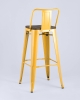 Стул барный TOLIX WOOD со спинкой желтый Стул барный TOLIX WOOD со спинкой желтый