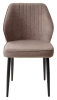 Стул VENA цвет B5 капучино, велюр, черный каркас