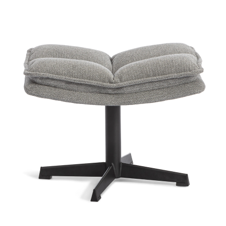 Кресло лаунж Reflex/Рефлекс с пуфом светло-серый