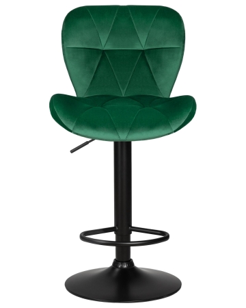 Набор 2 шт Стул барный BARNY BLACK, зеленый велюр (MJ9-88)