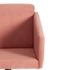 Кресло MILAN хромфлок, розовый, 137