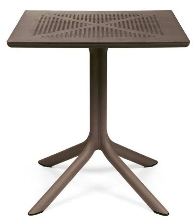 Стол пластиковый обеденный Clip 70 табак