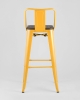 Стул барный TOLIX WOOD со спинкой желтый Стул барный TOLIX WOOD со спинкой желтый
