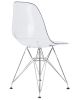 Стул обеденный DSR CASPER ножки хром, прозрачный