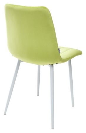 Стул DUBLIN G108-26 стебелек перца велюр, белый каркас