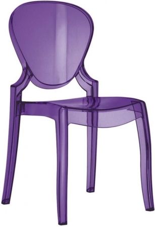 Стул прозрачный PEDRALI Queen фиолетовый