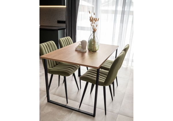 Стол деревянный Лиман 117 х 77 дуб крафт золотой, черный матовый Стол деревянный Лиман 117 х 77 дуб крафт золотой, черный матовый