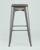 Стул барный TOLIX WOOD серебристый матовый Стул барный TOLIX WOOD серебристый матовый