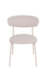 Стул обеденный Ayla серый с белыми ножками