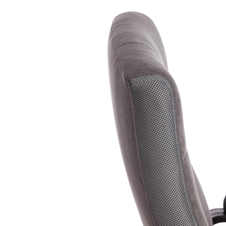 Кресло TRENDY флок и ткань, серый
