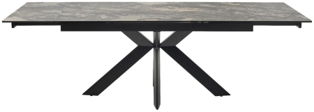 Стол BELLUNO 160 KL-176, итальянская керамика, черный каркас