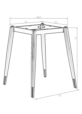 Подстолье обеденное DOBRIN MATT