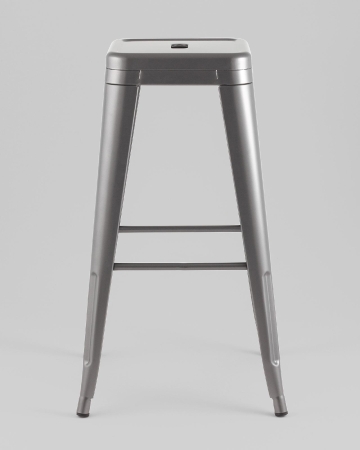 Стул барный TOLIX серебристый матовый KD