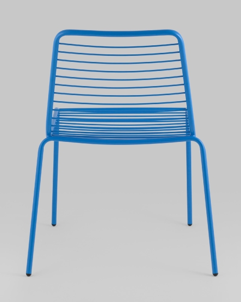 Стул Дели металл голубой
