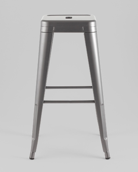 Стул барный TOLIX серебристый матовый KD