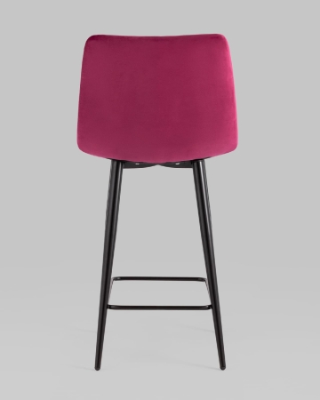 Стул полубарный Джанго велюр винный высота сиденья 60 см