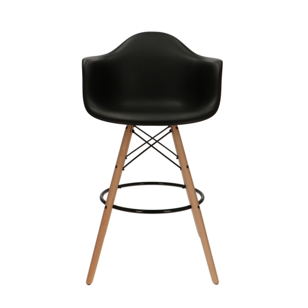 Барное кресло Eames style черное