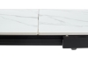 Стол CORNER 120 SINTERED STONE WHITE MARBLE, BLACK фото в интернет-магазине Stoolmarket