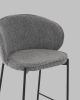 Стул полубарный Тисдейл букле темно-серый