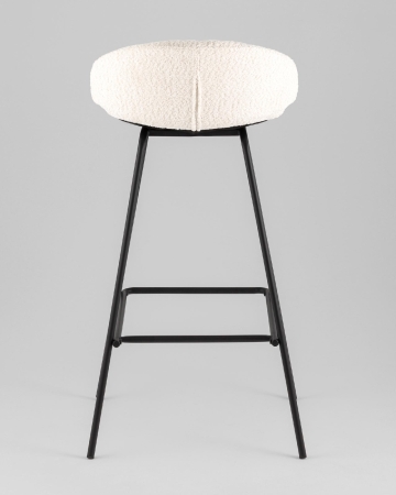Стул барный Nita букле молочный