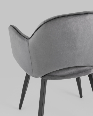 Стул Венера вращающийся велюр серый 2 шт.