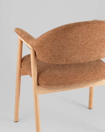 Стул обеденный Tavu с деревянными ножками терракотовый Стул обеденный Tavu с деревянными ножками терракотовый