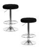 Набор 2 шт Табурет барный BRUNO, черный велюр (MJ9-101)