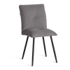 Стул обеденный Sweet серый, ткань и металл, мягкое сиденье, без подлокотников Стул обеденный Sweet серый, ткань и металл, мягкое сиденье, без подлокотников