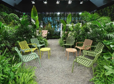 Лаунж-кресло пластиковое Doga Relax агава