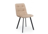 Стул на металлокаркасе Чилли бежевый, черный
