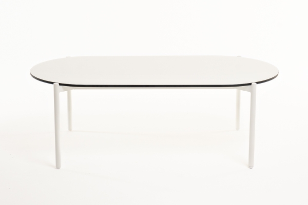 "Диего" журнальный стол из HPL 120х60 H40, каркас белый муар, цвет "молочный" "Диего" журнальный стол из HPL 120х60 H40, каркас белый муар, цвет "молочный"