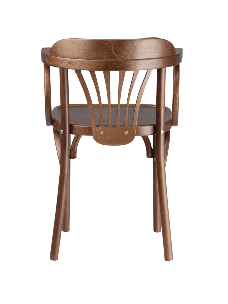 Деревянный стул Венский средний тон с твердым сиденьем с дугами назад Деревянный стул Венский средний тон с твердым сиденьем с дугами назад