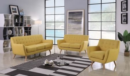 Диван Picasso двухместный горчичный