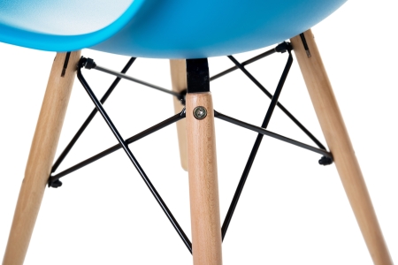 Стул обеденный DSW ножки светлый бук, голубой BE-02