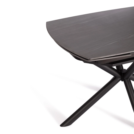 Стол обеденный Winston серый, металл и керамика, прямоугольная столешница