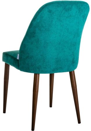 Стул Alen зеленый, темный орех