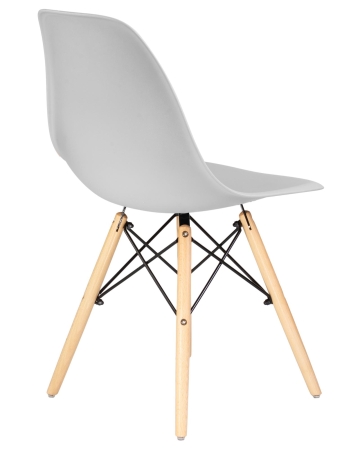 Набор 4 шт Стул обеденный DSW, ножки светлый бук светло-серый (GR-01)