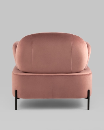 Кресло Кэнди с подлокотниками велюр пыльно-розовый