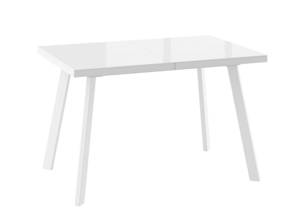 БОРГ-120(160)х80 стол раздвижной со стеклом, белый