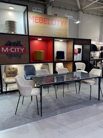 Стул AMARETTO VBP206 античный светло-бежевый, черный каркас