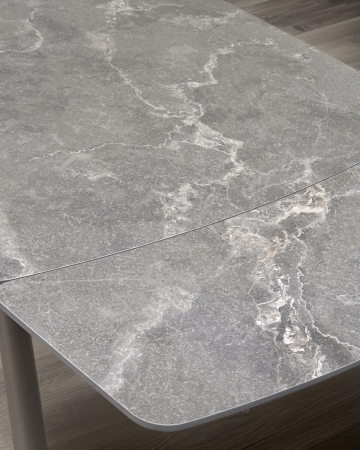 Стол RIVOLI 140 MATT LATTE STONE SOLID CERAMIC, TAUPE