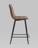 Стул полубарный Джанго велюр коричневый высота сиденья 60 см