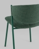 Стул Харпер ткань рогожка зеленый каркас зеленый полуглянцевый муар
